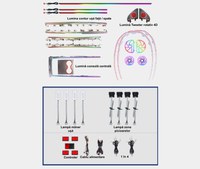 Lumini ambientale dedicate Tesla Model Y 2020-2023, RGB Acrilice 25 in 1 Dinamice cu efect symphony, Control din Aplicatie Bluetooth / Display original / Buton - 1