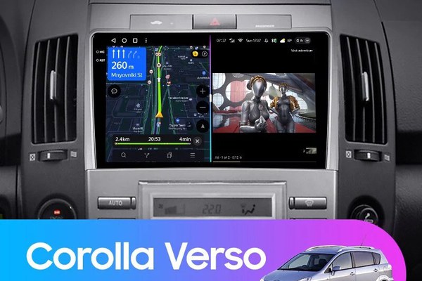 Navigatie Auto cu Asistenta AI Teyes CC4 PRO Toyota Verso 2004-2009 8+128GB 9.5" QLED, Android 13, 5G, 7.1 DSP, CarPlay