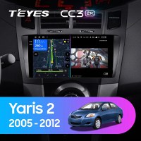 Navigatie Auto cu Asistenta AI Teyes CC4 PRO Toyota Yaris 2005-2012 8+128GB 9.5" QLED, Android 13, 5G, 7.1 DSP, CarPlay - 1