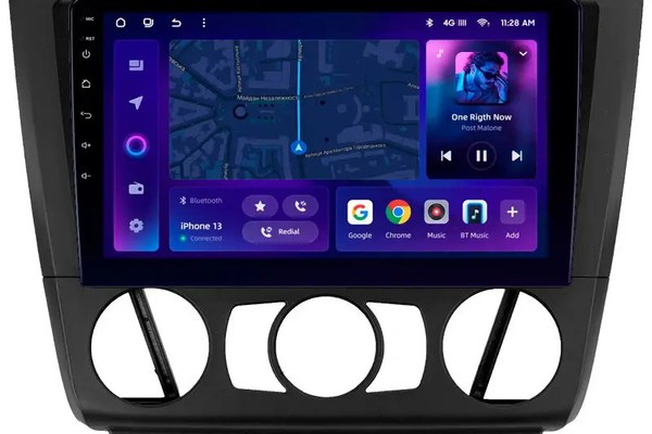 Navigatie Auto MOSS M2 BMW Seria 1 E87 2004-2013 4+64GB 9" IPS Octa-core 1.6Ghz, Android 4G Bluetooth 5.1 DSP