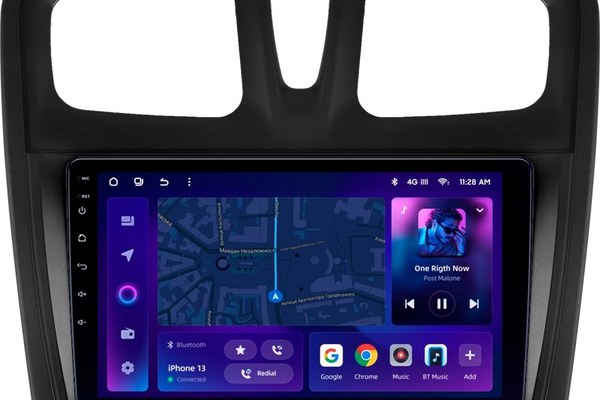 Navigatie Auto MOSS M2 Dacia Logan 2 2016-2020 4+64GB 9" IPS Octa-core 1.6Ghz, Android 4G Bluetooth 5.1 DSP