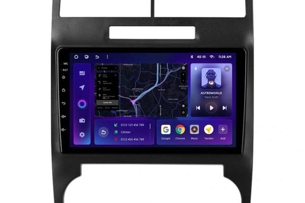 Navigatie Auto MOSS M2 Dodge Charger 2005-2010 4+32GB 9" IPS Octa-core 1.6Ghz, Android 4G Bluetooth 5.1 DSP