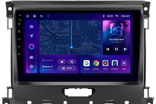 Navigatie Auto MOSS M2 Ford Ranger P703 2015-2022 4+64GB 9" IPS Octa-core 1.6Ghz, Android 4G Bluetooth 5.1 DSP