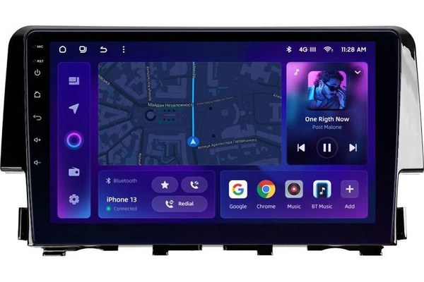 Navigatie Auto MOSS M2 Honda Civic 10 2015-2020 4+64GB 9" IPS Octa-core 1.6Ghz, Android 4G Bluetooth 5.1 DSP