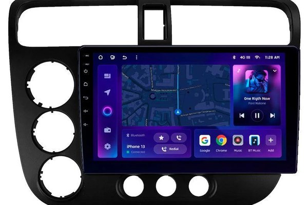 Navigatie Auto MOSS M2 Honda Civic 7 2001-2005 4+64GB 9" IPS Octa-core 1.6Ghz, Android 4G Bluetooth 5.1 DSP