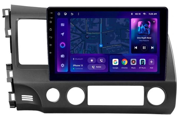 Navigatie Auto MOSS M2 Honda Civic 8 2005-2012 4+64GB 10" IPS Octa-core 1.6Ghz, Android 4G Bluetooth 5.1 DSP