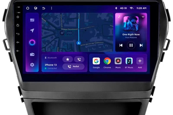 Navigatie Auto MOSS M2 Hyundai Santa Fe 3 2013-2018 4+32GB 9" IPS Octa-core 1.6Ghz, Android 4G Bluetooth 5.1 DSP