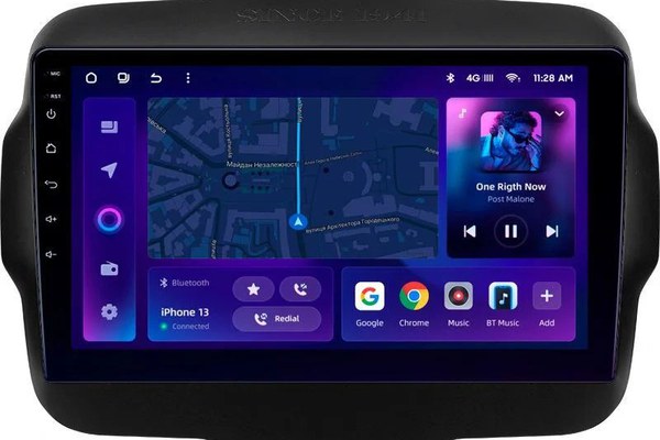 Navigatie Auto MOSS M2 Jeep Renegade 2014-2018 4+64GB 9" IPS Octa-core 1.6Ghz, Android 4G Bluetooth 5.1 DSP
