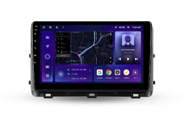 Navigatie Auto MOSS M2 Kia Ceed 3 2018-2022 4+32GB 10" IPS Octa-core 1.6Ghz, Android 4G Bluetooth 5.1 DSP