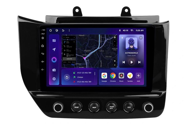 Navigatie Auto MOSS M2 Maserati GranTurismo 2007-2019 4+32GB 9" IPS Octa-core 1.6Ghz, Android 4G Bluetooth 5.1 DSP