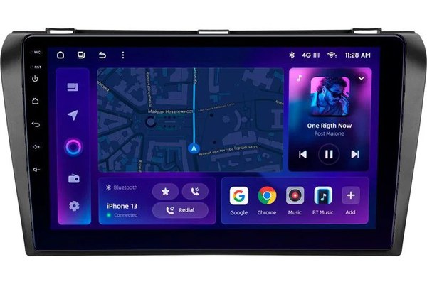 Navigatie Auto MOSS M2 Mazda 3 I 2003-2009 4+32GB 9" IPS Octa-core 1.6Ghz, Android 4G Bluetooth 5.1 DSP