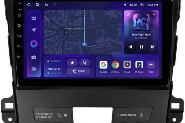 Navigatie Auto MOSS M2 Mitsubishi Outlander 2 2007-2013 4+64GB 9" IPS Octa-core 1.6Ghz, Android 4G Bluetooth 5.1 DSP