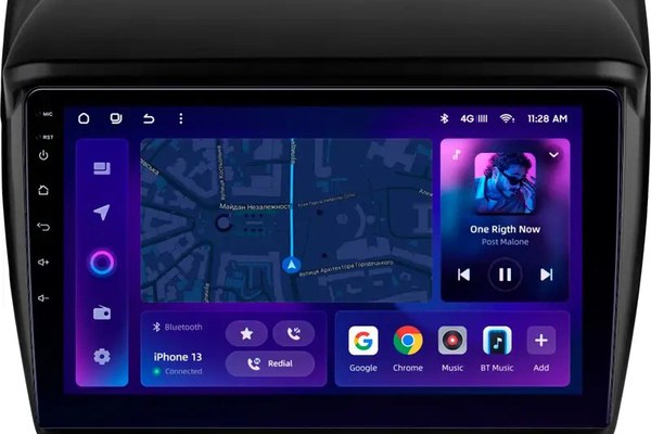 Navigatie Auto MOSS M2 Mitsubishi Pajero Sport 2 2008-2016 4+64GB 9" IPS Octa-core 1.6Ghz, Android 4G Bluetooth 5.1 DSP