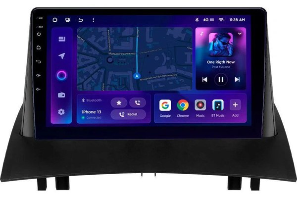 Navigatie Auto MOSS M2 Renault Megane 2 2002-2009 4+64GB 9" IPS Octa-core 1.6Ghz, Android 4G Bluetooth 5.1 DSP