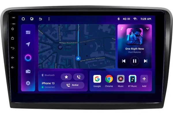 Navigatie Auto MOSS M2 Skoda Superb 2 2008-2015 4+32GB 10" IPS Octa-core 1.6Ghz, Android 4G Bluetooth 5.1 DSP