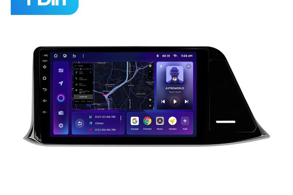 Navigatie Auto MOSS M2 Toyota C-HR 2016-2023 4+64GB 9" IPS Octa-core 1.6Ghz, Android 4G Bluetooth 5.1 DSP