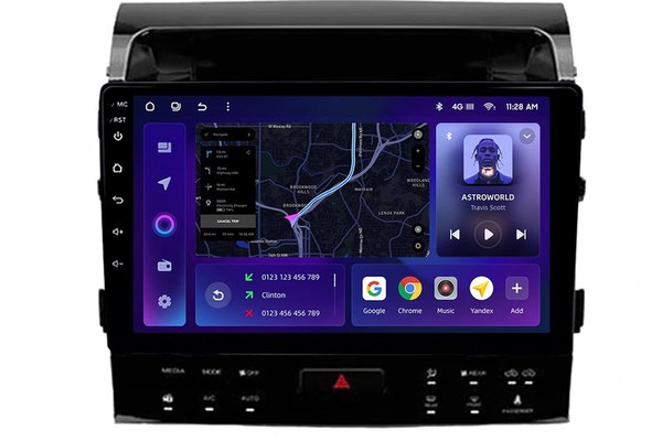 Navigatie Auto MOSS M2 Toyota Land Cruiser 11 J200 2007-2015 II 4+64GB 10" IPS Octa-core 1.6Ghz, Android 4G Bluetooth 5.1 DSP