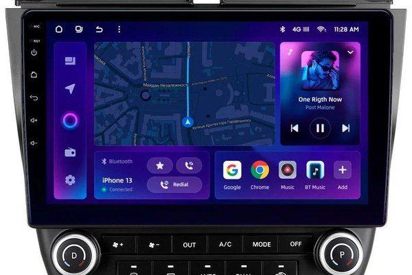 Navigatie Auto MOSS M3 Honda Accord 7 2002-2008 4+32GB 10" QLED Octa-core 2Ghz, Android 4G Bluetooth 5.1 DSP