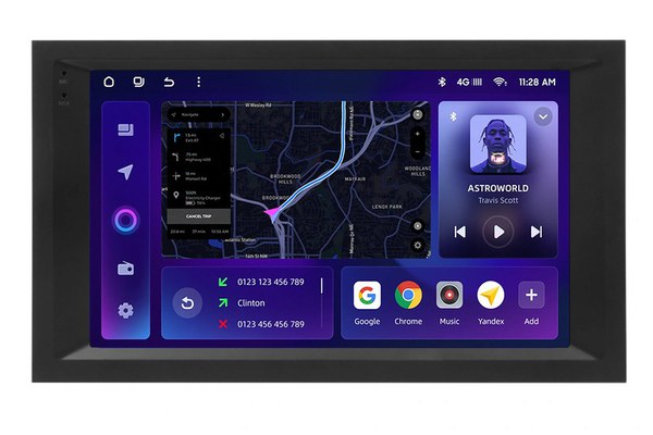 Navigatie Auto MOSS M3 Mercedes-Benz Actros 2011-2023 4+32GB 9" QLED Octa-core 2Ghz, Android 4G Bluetooth 5.1 DSP