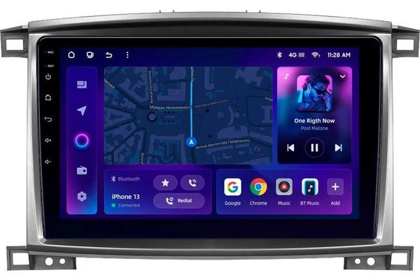 Navigatie Auto MOSS M3 Toyota Land Cruiser LC J100 2002-2007 4+32GB 10" QLED Octa-core 2Ghz, Android 4G Bluetooth 5.1 DSP