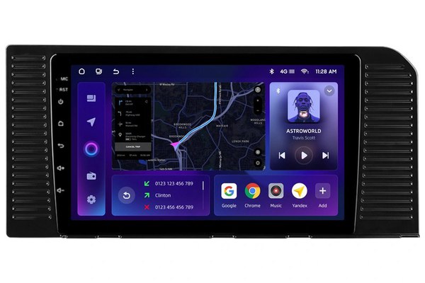 Navigatie Auto MOSS M3 Toyota Land Cruiser Prado J250 2024-2025 4+32GB 10" QLED Octa-core 2Ghz, Android 4G Bluetooth 5.1 DSP