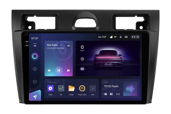 Navigatie Auto Teyes CC3 2K 360° Ford Fiesta 5 2002-2008 6+128GB 9.5" QLED Octa-core 2Ghz, Android 4G Bluetooth 5.1 DSP