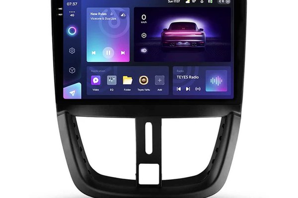 Navigatie Auto Teyes CC3 2K 360° Peugeot 207 2006-2015 6+128GB 9.5" QLED Octa-core 2Ghz, Android 4G Bluetooth 5.1 DSP