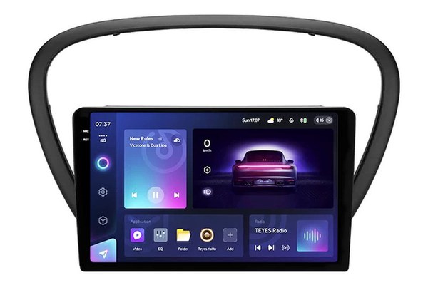 Navigatie Auto Teyes CC3 2K 360° Peugeot 607 2004-2010 6+128GB 9.5" QLED Octa-core 2Ghz, Android 4G Bluetooth 5.1 DSP
