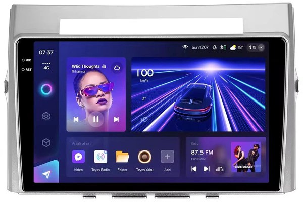 Navigatie Auto Teyes CC3 2K 360° Toyota Verso 2004-2009 6+128GB 9.5" QLED Octa-core 2Ghz, Android 4G Bluetooth 5.1 DSP