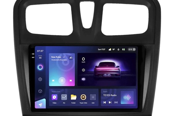 Navigatie Auto Teyes CC3 2K Dacia Logan 2 2016-2020 4+32GB 9.5" QLED Octa-core 2Ghz Android 4G Bluetooth 5.1 DSP