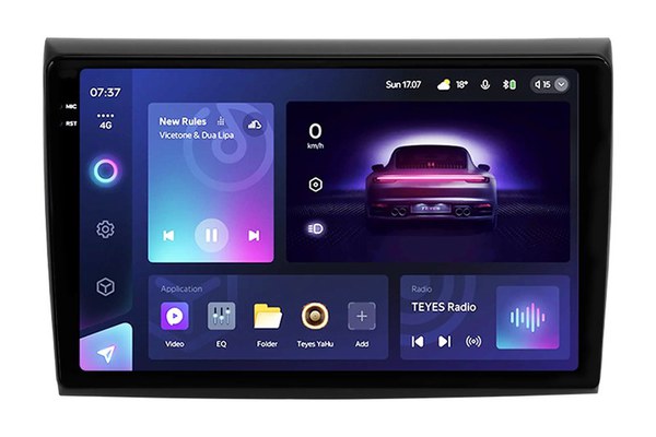 Navigatie Auto Teyes CC3 2K Fiat Bravo 2007-2014 4+32GB 9.5" QLED Octa-core 2Ghz, Android 4G Bluetooth 5.1 DSP