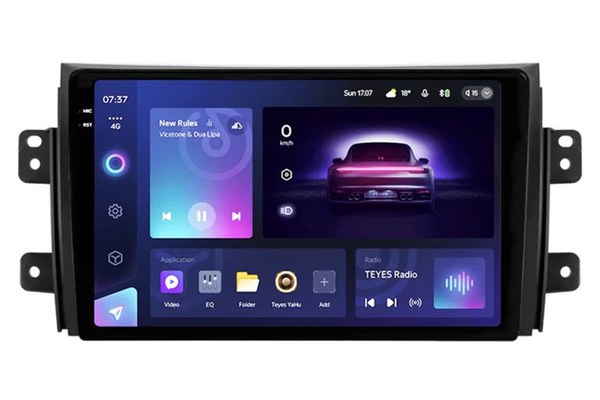 Navigatie Auto Teyes CC3 2K Fiat Sedici 2005-2014 4+32GB 9.5" QLED Octa-core 2Ghz Android 4G Bluetooth 5.1 DSP