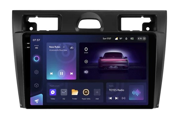 Navigatie Auto Teyes CC3 2K Ford Fiesta 5 2002-2008 6+128GB 9.5" QLED Octa-core 2Ghz, Android 4G Bluetooth 5.1 DSP