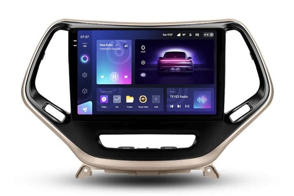 Navigatie Auto Teyes CC3 2K Jeep Cherokee 5 2015-2018 4+64GB 10.36" QLED Octa-core 2Ghz, Android 4G Bluetooth 5.1 DSP