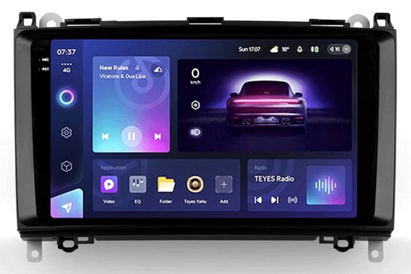 Navigatie Auto Teyes CC3 2K Mercedes-Benz B Class W245 2005-2011 4+64GB 9.5" QLED Octa-core 2Ghz Android 4G Bluetooth 5.1 DSP