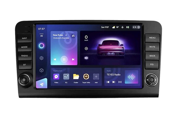 Navigatie Auto Teyes CC3 2K Mercedes-Benz ML W164 2006-2011 4+32GB 9.5" QLED Octa-core 2Ghz Android 4G Bluetooth 5.1 DSP