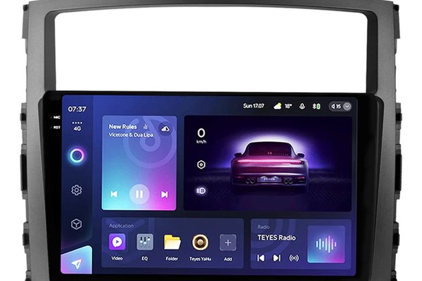 Navigatie Auto Teyes CC3 2K Mitsubishi Pajero 4 V90 2006-2021 4+32GB 9.5" QLED Octa-core 2Ghz Android 4G Bluetooth 5.1 DSP