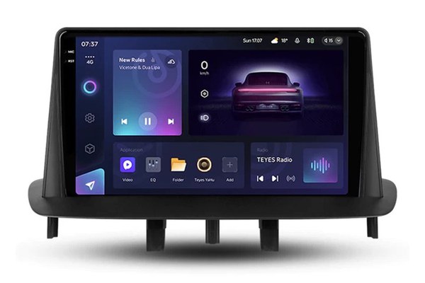 Navigatie Auto Teyes CC3 2K Renault Megane 3 2008-2014 4+32GB 9.5" QLED Octa-core 2Ghz Android 4G Bluetooth 5.1 DSP