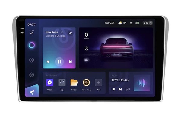 Navigatie Auto Teyes CC3 2K Toyota Avensis 2 2003-2009 6+128GB 9.5" QLED Octa-core 2Ghz, Android 4G Bluetooth 5.1 DSP