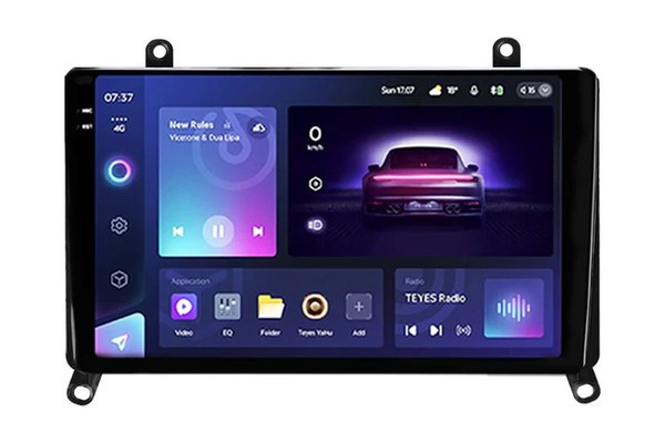 Navigatie Auto Teyes CC3 2K Toyota Hiace H300 6 2019-2022 4+64GB 9.5" QLED Octa-core 2Ghz, Android 4G Bluetooth 5.1 DSP