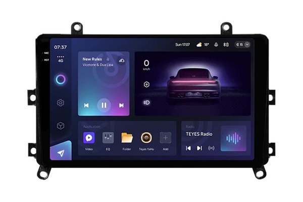 Navigatie Auto Teyes CC3 2K Toyota Highlander 4 2019-2021 6+128GB 9.5" QLED Octa-core 2Ghz, Android 4G Bluetooth 5.1 DSP