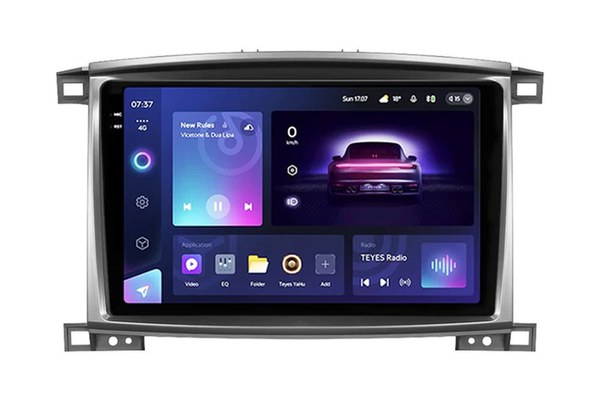 Navigatie Auto Teyes CC3 2K Toyota Land Cruiser LC J100 2002-2007 4+64GB 10.36" QLED Octa-core 2Ghz, Android 4G Bluetooth 5.1 DSP