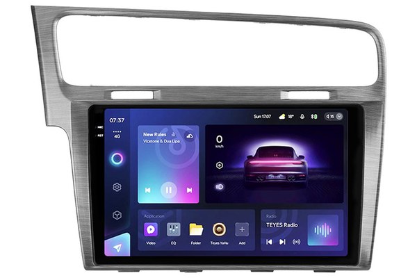 Navigatie Auto Teyes CC3 2K Volkswagen Golf 7 2012-2020 4+64GB 10.36" QLED Octa-core 2Ghz, Android 4G Bluetooth 5.1 DSP