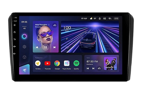 Navigatie Auto Teyes CC3 360 Audi A3 8P 2004-2013 6+128GB 9" QLED Octa-core 1.8Ghz Android 4G Bluetooth 5.1 DSP
