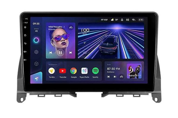 Navigatie Auto Teyes CC3 360 Mercedes-Benz C Class W204 2008-2011 6+128GB 9" QLED Octa-core 1.8Ghz Android 4G Bluetooth 5.1 DSP