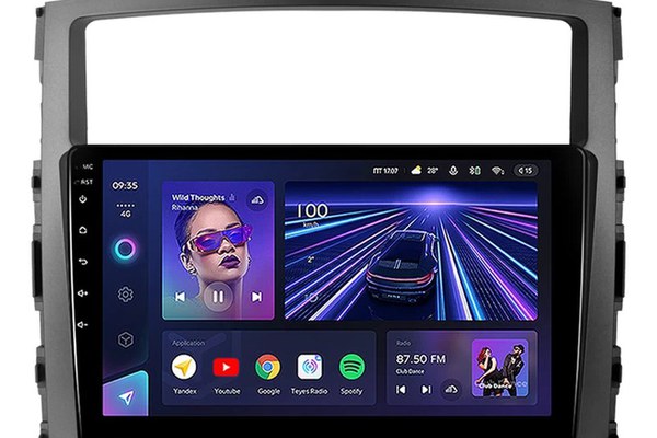 Navigatie Auto Teyes CC3 360 Mitsubishi Pajero 4 V90 2006-2021 6+128GB 9" QLED Octa-core 1.8Ghz Android 4G Bluetooth 5.1 DSP