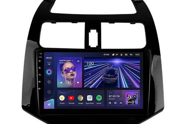 Navigatie Auto Teyes CC3 360° Chevrolet Spark M300 2009-2016 6+128GB 9" QLED Octa-core 1.8Ghz, Android 4G Bluetooth 5.1 DSP