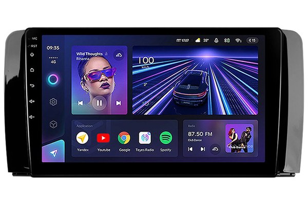 Navigatie Auto Teyes CC3 360° Mercedes-Benz R Class W251 2005-2017 6+128GB 9" QLED Octa-core 1.8Ghz, Android 4G Bluetooth 5.1 DSP