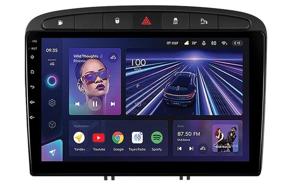 Navigatie Auto Teyes CC3 Peugeot 408 2012-2020 4+32GB 9" QLED Octa-core 1.8Ghz Android 4G Bluetooth 5.1 DSP