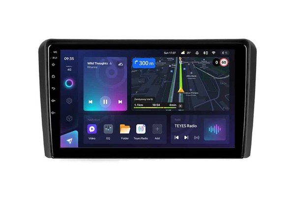 Navigatie Auto Teyes CC3L Audi A3 8P 2004-2013 4+32GB 9" IPS Octa-core 1.6Ghz Android 4G Bluetooth 5.1 DSP